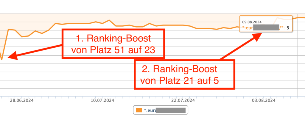 SEO Ranking Boost Fallstudie 1